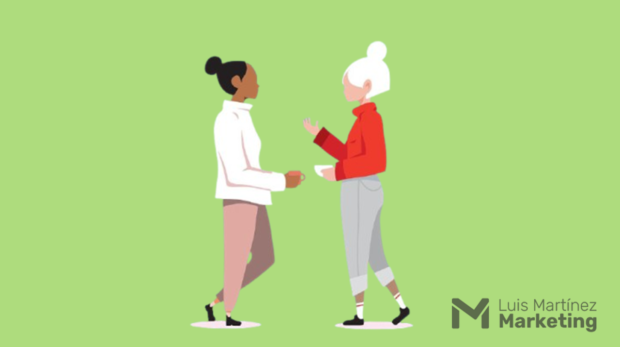 Dos personas comunicándose